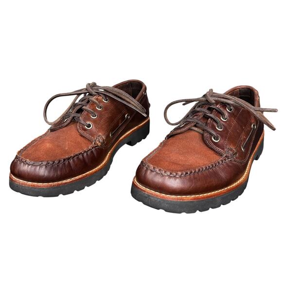 G.H. Bass Hampton Men’s Brown Leather Moc Toe Size US 11